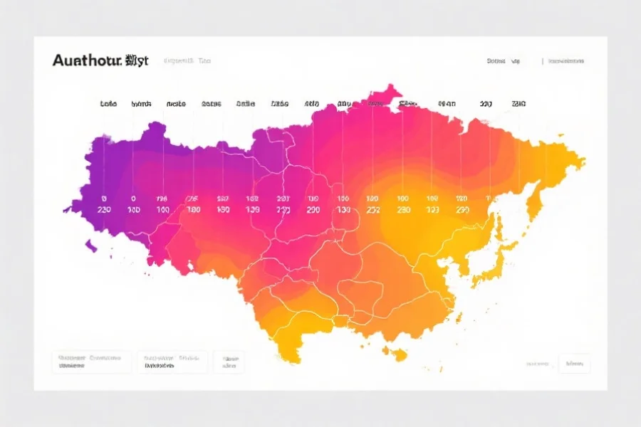 年度数字组合热力地图